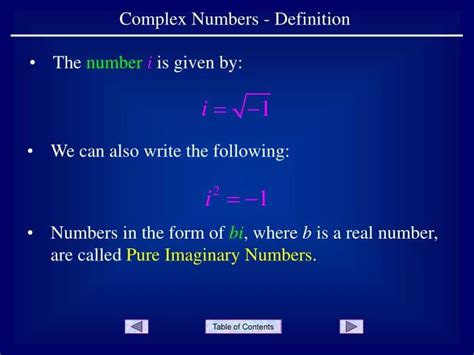PPT - Complex Numbers - Definition PowerPoint Presentation, free ... 