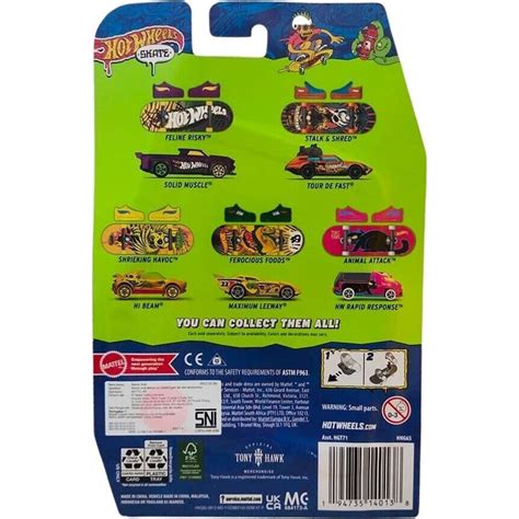Mattel Hot Wheels Skates sběratelská kolekce fingerboard a boty Howlan and Rockster Maxíkovy