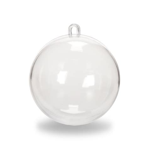 Clear Plastic Fillable Ball Ornaments Christmas Favor Candy Crafts Sphere Decor Ebay