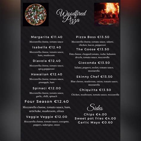 Menu at IL Forno pizzeria, Drogheda, 90 West St