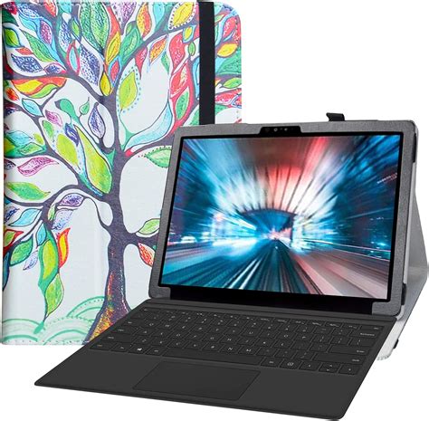 Amazon Dell Latitude Case Liushan Pu Leather Folio Carring