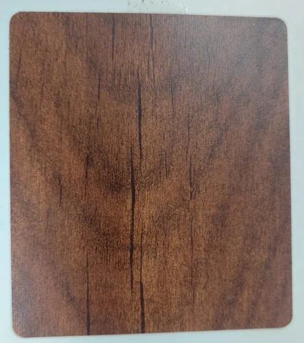 Wooden Type Alomax Plain Brown Aluminium Acp Sheet Thickness Mm At