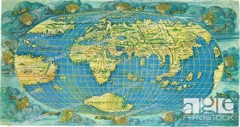 First World Map In Whole 1508 Stock Photo Picture And Rights Managed