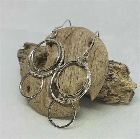 Orecchini A Goccia In Argento Sterling Realizzati A Mano In Etsy