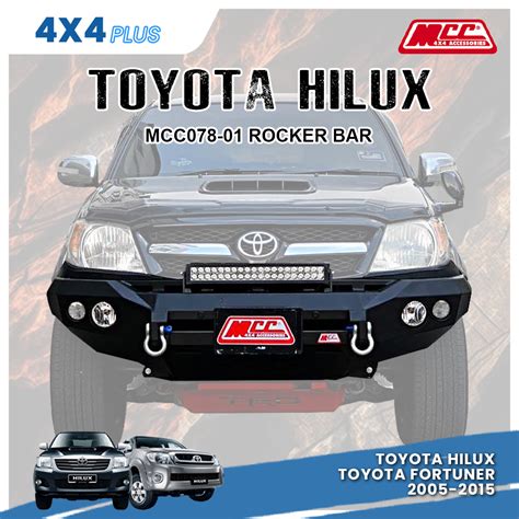 Toyota Hilux Front Rocker Bar Vigo Fortuner Bumper Besi X