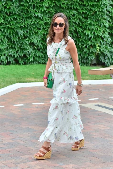 Pippa Middleton Max Mara Dress At Wimbledon 2017 Popsugar Fashion