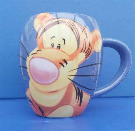 Disney Tigger Mug Winnie The Pooh Blue Orange Large Drinks Cup