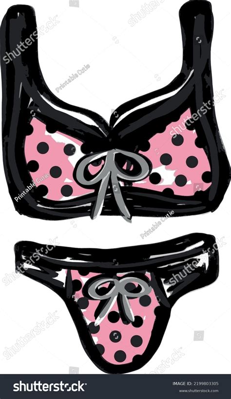 Lingerie Vector Art Ink Sketch Style Stock Vector Royalty Free Shutterstock