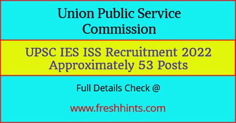 Upsc Ies Iss Admit Card 2022 Interview Date India Eco Service