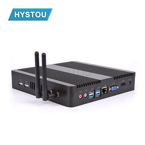 Hystou Fanless Mini Pc I5 7200u I3 7100u Computador Windows 10 2 Canais