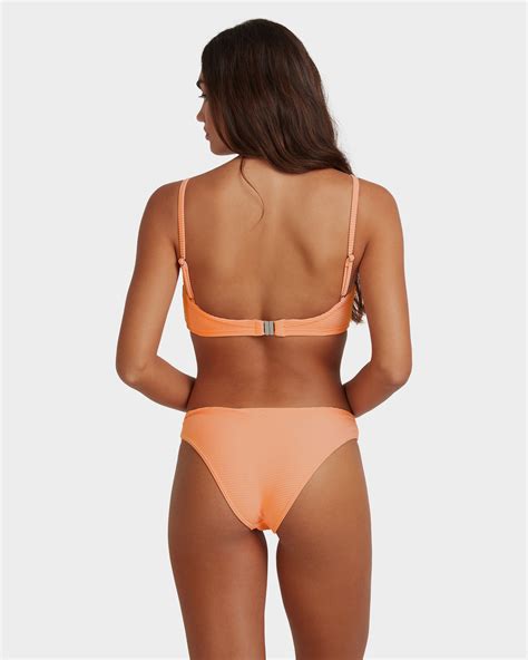 Billabong Tanlines Vintage D Dd Bralette Bikini Top Tangerine