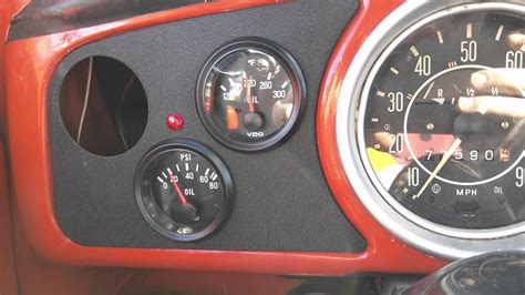 New Vdo Gauges In My Super Beetle Youtube