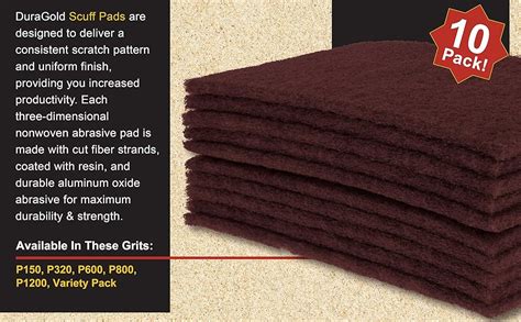 Dura Gold 6 X 9 Premium Maroon General Purpose Scuff Pads 20 Pack