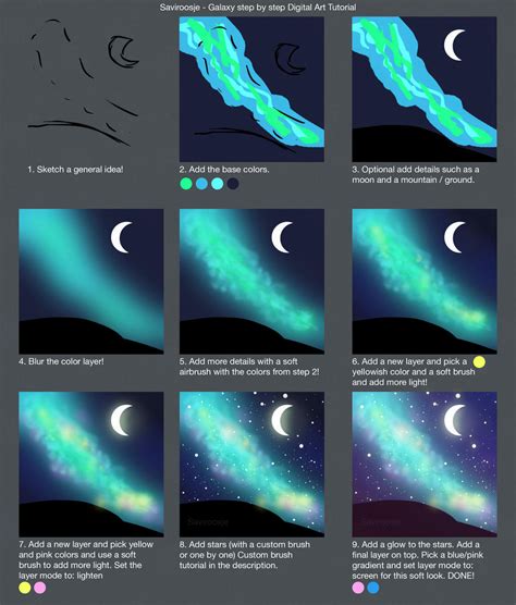 step  step galaxy background  saviroosje  deviantart