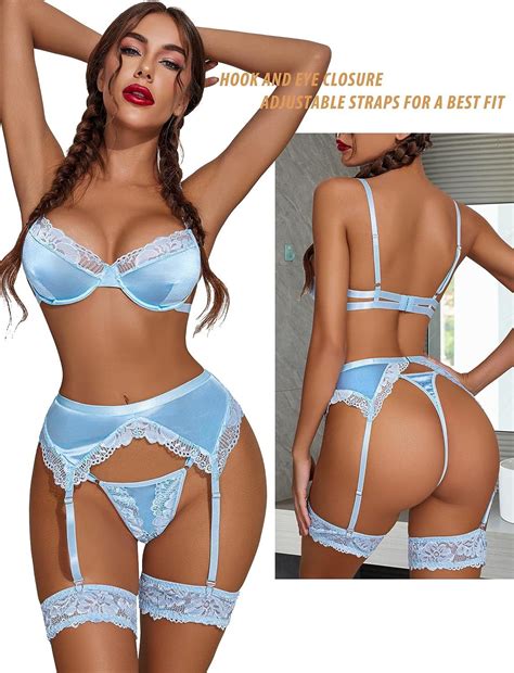 Plus Floral Lace Cut Out Underwire Garter Lingerie Set Artofit
