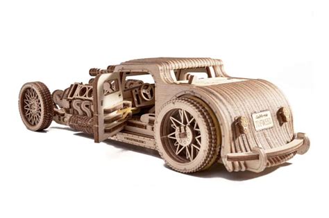 Auto Hot Rod Wood Trick Drewniane Puzzle D Sklep Z Puzzlami D My Hobby Pl