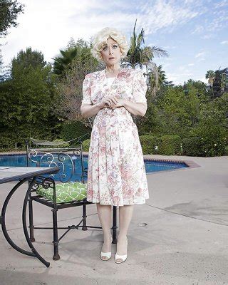 Mature Pornstar Nina Hartley Modelling Outdoors In Garters And Nylons Porn Pictures XXX Photos