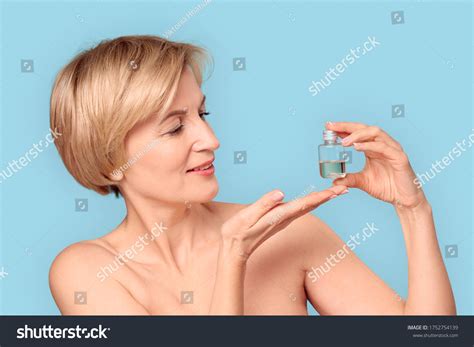 Naked Beautiful Blonde Mature Woman Standing Stock Photo 1752754139 Shutterstock