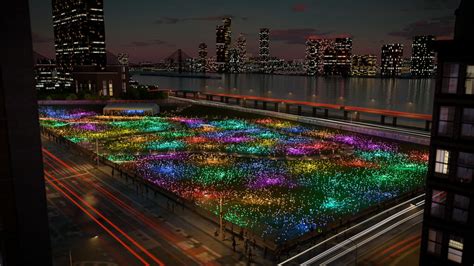 Field Of Light Manhattan New York City Usa Opening Th December