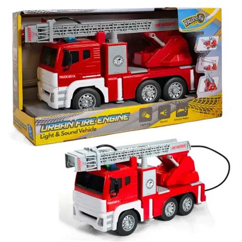 Ralleyz Urban Fire Engine Light & Sound Vehicle Toys for Kids, 3Y+, Multicolour