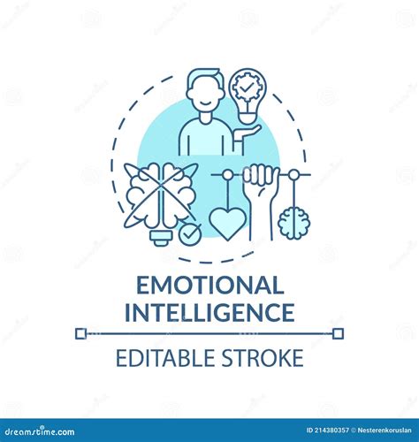 Emotional Intelligence Turquoise Concept Icon Stock Vector Illustration Of Growth Brain