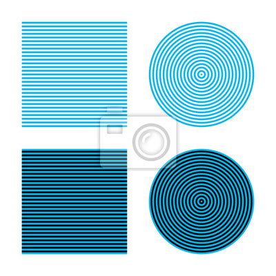 Bezold Effect On Meander Design Optical Illusion Color Combined Wall