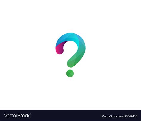 Question mark design logo Royalty Free Vector Image