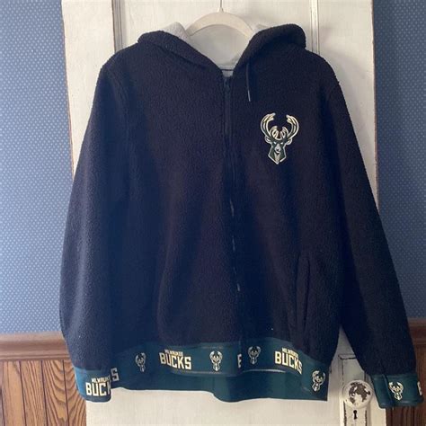 Ultra Game NBA Milwaukee Bucks Sherpa Full Zip... - Depop