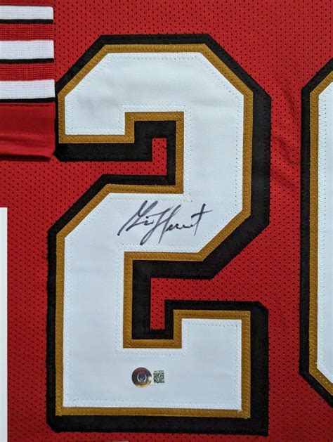 FRAMED SAN FRANCISCO 49ERS GARRISON HEARST AUTOGRAPH SIGNED JERSEY