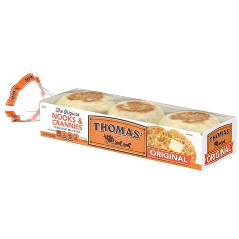 Thomas Original Nooks & Crannies English Muffins (6 ct) from Falletti ...