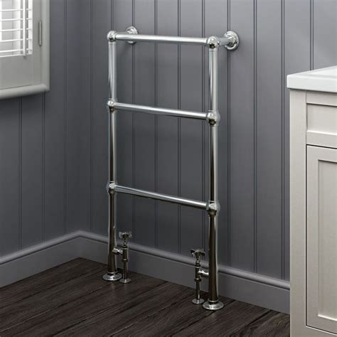 914x535mm Traditional Chrome Towel Rail Radiator Cambridge Towel