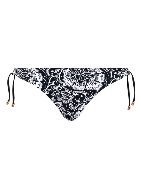 Flowers Colore Bianco Nero Bikini Slip Basso Art C H By Chantelle