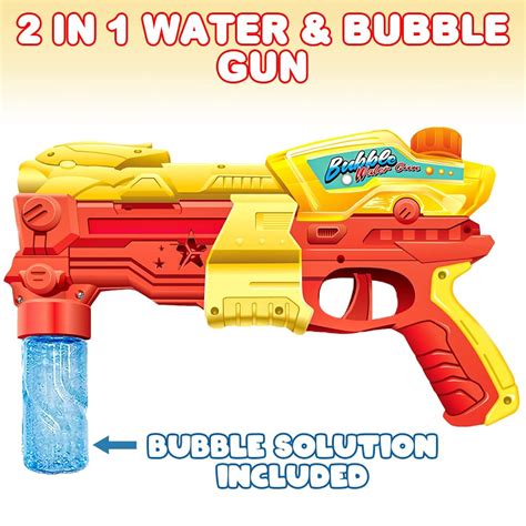 thinkstar 2 In 1 Water And Bubble Gun, Dual-Function Water Squirt Gun ...