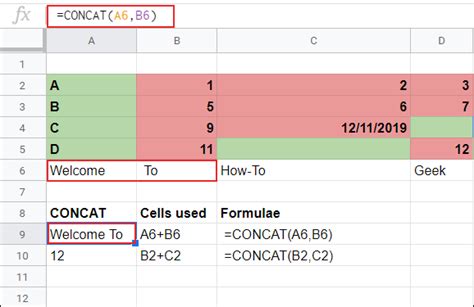 How To Concatenate Data From Multiple Cells In Google Sheets