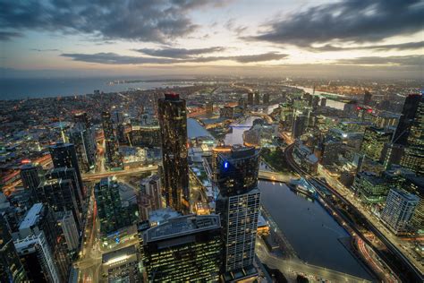 Sunset from Eureka Skydeck : r/melbourne