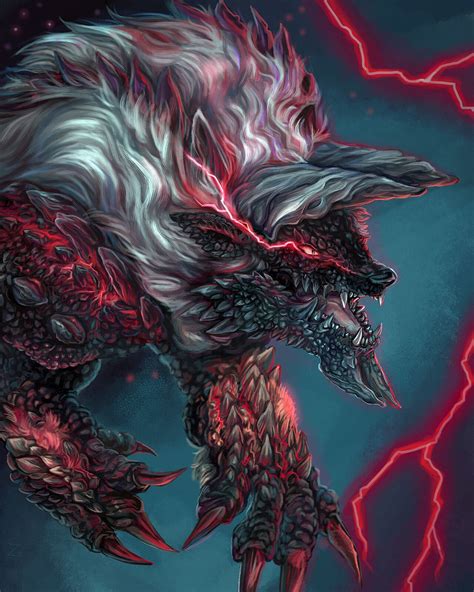 Stygian Zinogre Aleksandra Dębska Monster Hunter Art Monster Hunter