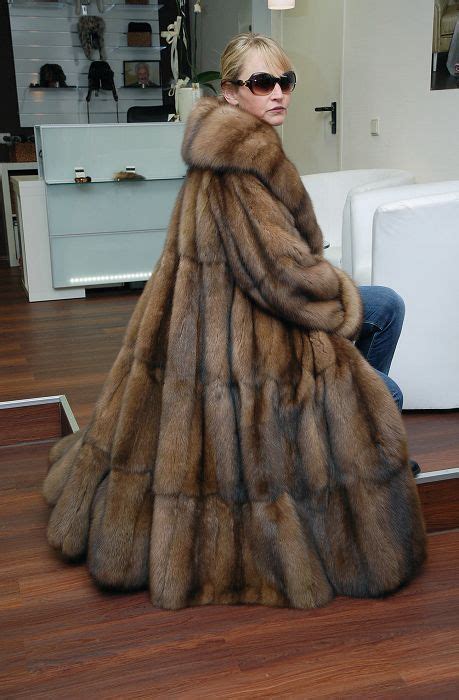 Furlover01 Perfect Golden Sable Sable Fur Coat Fur Fur Coat