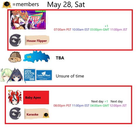 Hololiveenmemes Kfp Memester On Twitter Upcoming Streams And Events