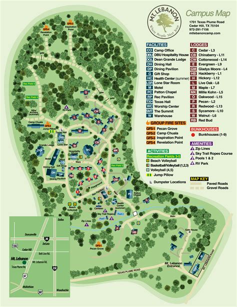 Camp Map | Mt. Lebanon