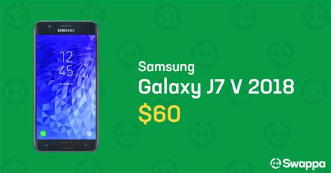 Samsung Galaxy J7 V 2018 Verizon Black Sm J737v Prepaid