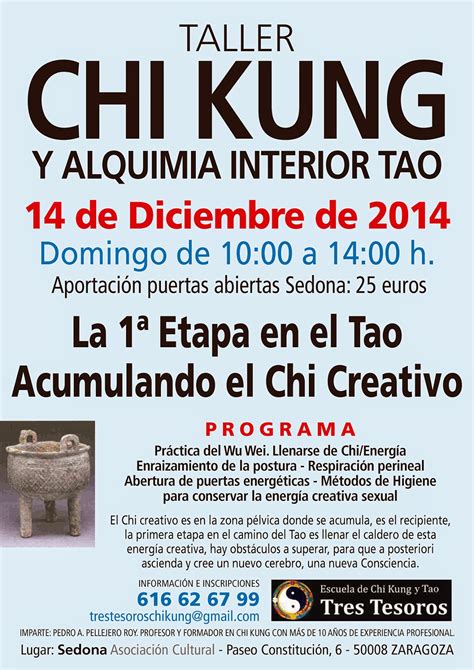 Chikung Fluir Con La Vida Taller Chi Kung Y Alquimia Interior Tao