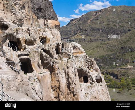 The Cave Monastery Complex Of Vardzia In Southern Georgia View Of The