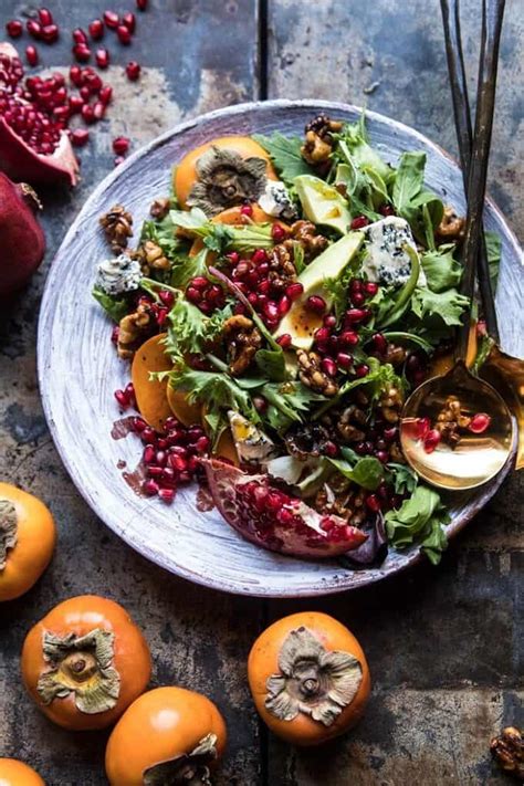 Pomegranate Avocado Salad With Candied Walnuts Half Baked Harvest