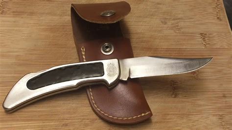 Vintage Smith And Wesson Lock Back Knife And Leather Sheath Youtube