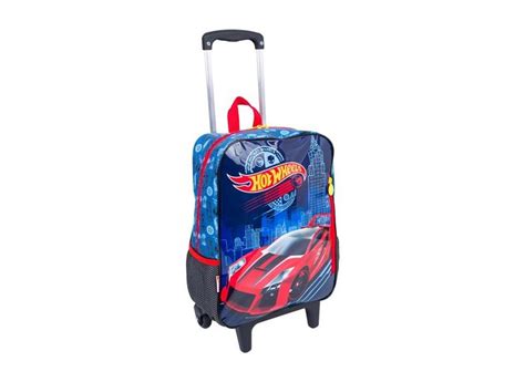 Mochila Rodinhas Escolar Sestini Hot Wheels M G o Melhor Preço é no Zoom