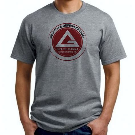 Camisa Estampada Gracie Barra Jujitsu E Defesa Pessoal Elo