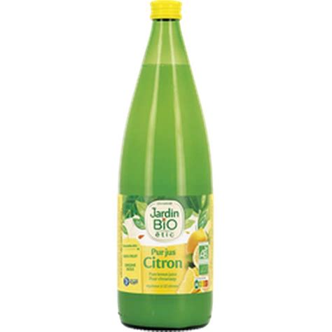 Pur Jus De Citron Bio Jardin Bio 1 L La Belle Vie Courses En