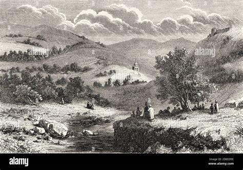 Valley Of Jehoshaphat Or Valley Of Josaphat Israel Old 19th Century