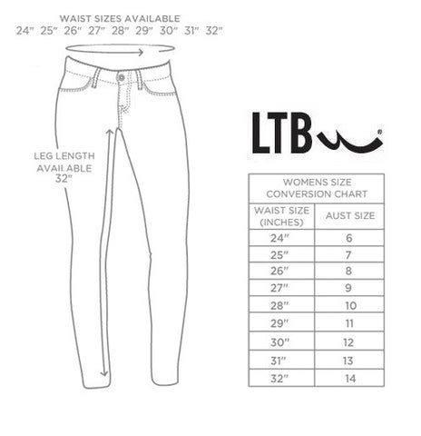 Bke Women's Jeans Size Chart