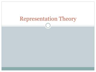 Representation Theory | PPT